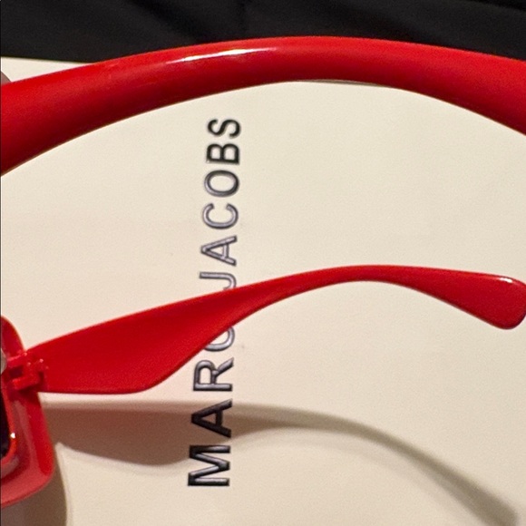 Bold Red Square Sunglasses - Picture 7 of 9